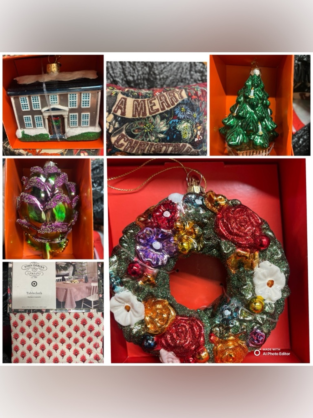 John Derian Christmas decoration bundle